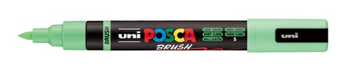 [1467220] Marqueur peinture Uni POSCA PC-5BR pointe pinceau Medium vert clair