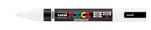[1467223] Paintmarker Uni POSCA PC-5BR brushpunt medium wit