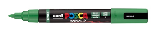 [1467224] Paintmarker Uni POSCA PC-5BR brushpunt medium donkergroen