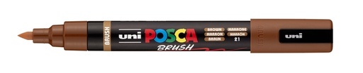 [1467227] Paintmarker Uni POSCA PC-5BR brushpunt medium bruin