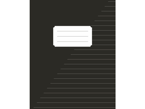 [1467243] Schrift Kangaro A5 lijn 80 pagina's 60gr zwart pak à 10 stuks