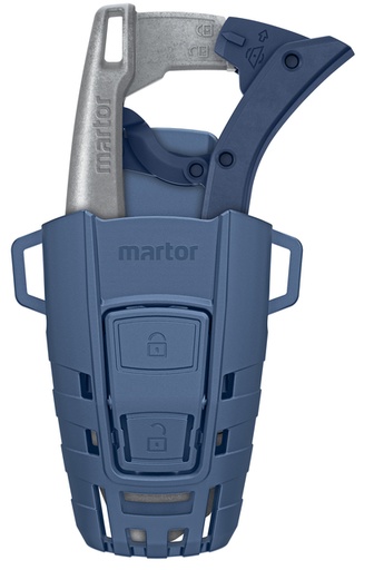 [1467385] Couteau de sécurité Martor Secunorm 610 XDR Trapézoïdale 32mm avec étui argent