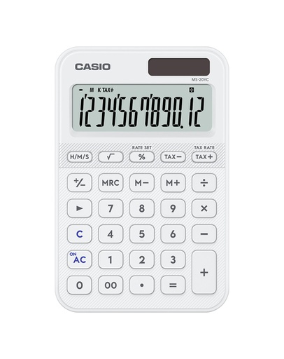 [1467465] Rekenmachine Casio MS-20YC-WE wit