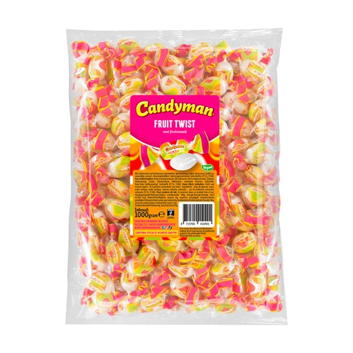[1467475] Zuurtje Candyman fruit twist zak 1 kilogram