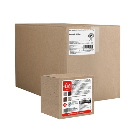 [1467480] Chocolade Elite selection all thanks mix doos 130 stuks