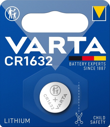 [1467589] Pile bouton VARTA 1x CR1632 lithium