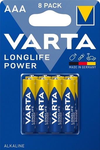 [1467594] Batterij VARTA Longlife Power 8x AAA