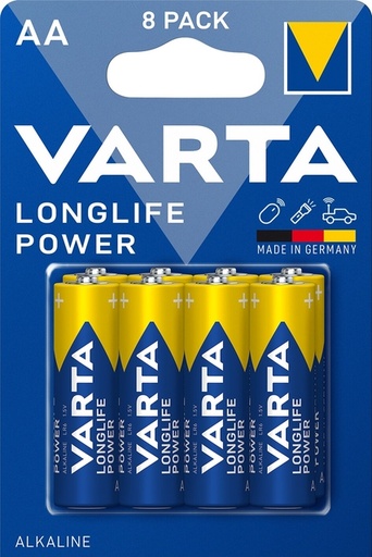 [1467595] Batterij VARTA Longlife Power 8x AA