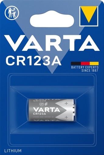 [1467604] Pile VARTA Cylindre 1x CR123A lithium