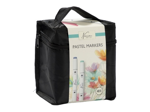 [1467617] Marqueur pastel Nassau set 48 couleurs