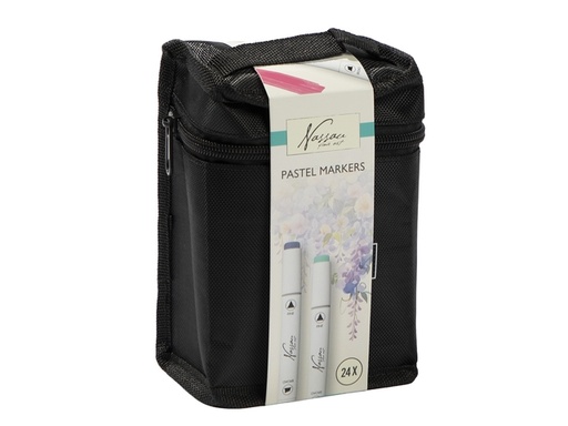 [1467629] Marqueur pastel Nassau set 24 couleurs