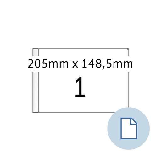 [1467688] Etiquette HERMA 8493 A5 EXPR 1000 205x148,5mm blanc 1000 pièces