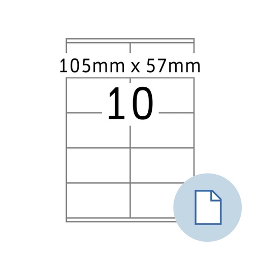 [1467695] Etiquette HERMA 8420 A4 EXPR 500 105x57mm blanc 5000 pièces