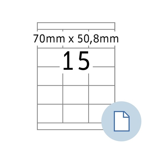 [1467699] Etiquette HERMA 8414 A4 EXPR 500 70x50,8mm blanc 7500 pièces