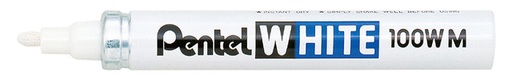 [1467708] Marqueur Pentel 100W ogive 2,2mm blanc