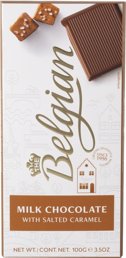 [1467858] Chocolat The Belgian lait caramel salé barre 100g