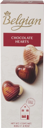 [1467859] Chocolade The Belgian hartjes 65 gram