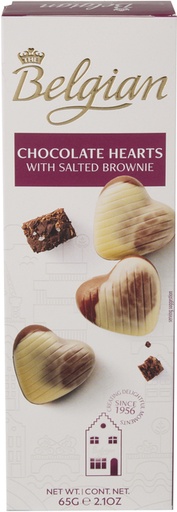 [1467860] Chocolade The Belgian hartjes brownie gezouten 65 gram