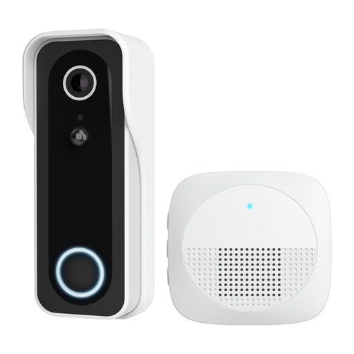 [1467869] Sonnette avec caméra Trust DOORCAM-3000 Wi-Fi blanc
