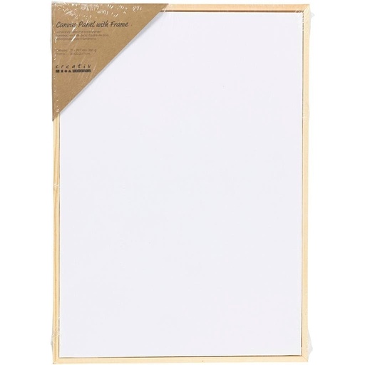 [1467898] Panneau en toile Creativ Company avec cadre A4 blanc