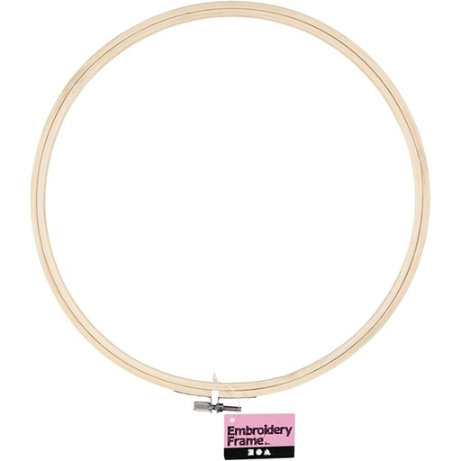 [1467903] Cadre de broderie Creativ Company rond 25cm bois