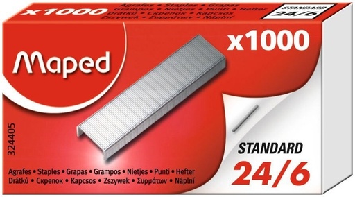 [1467923] Nieten Maped 24/6 verzinkt 1000 stuks