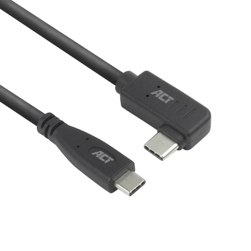 [1468040] Kabel ACT USB-C standaard naar USB-C hoek 10Gbps 2m