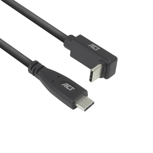 [1468042] Kabel ACT USB-C standaard naar USB-C hoek boven/beneden 10Gbps 2m