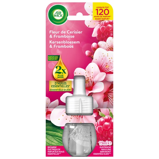 [1468065] Luchtverfrisser AirWick Electrical Kersenbloesem & Framboos refill 19ml