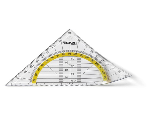 [1468106] Equerre Westcott 14cm flexible transparent