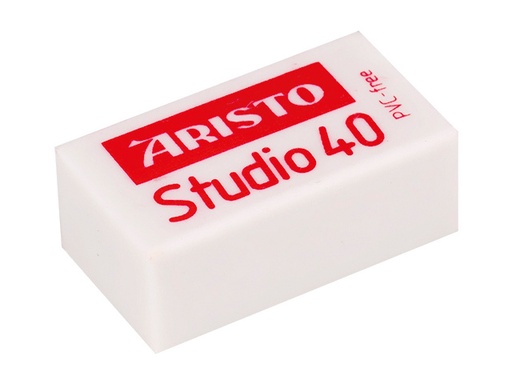 [1468108] Gomme Aristo Studio 40 blanc