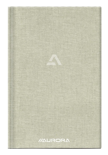 [1468149] Carnet de notes Aurora A5 carreau 5x5mm 192 pages 80g lin gris