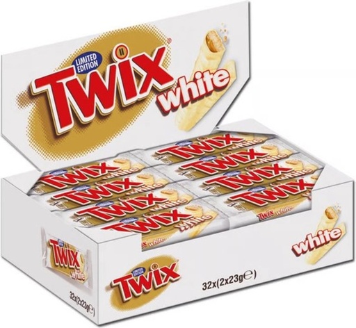 [1468304] Twix Chocolat blanc barre 46g boîte 32 pièces