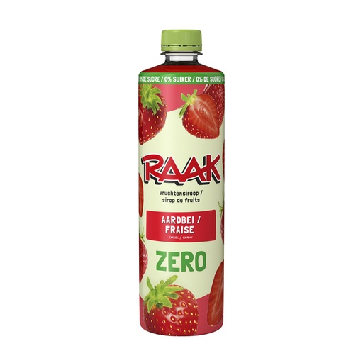 [1468503] Sirop RAAK fraise sans sucre 750ml