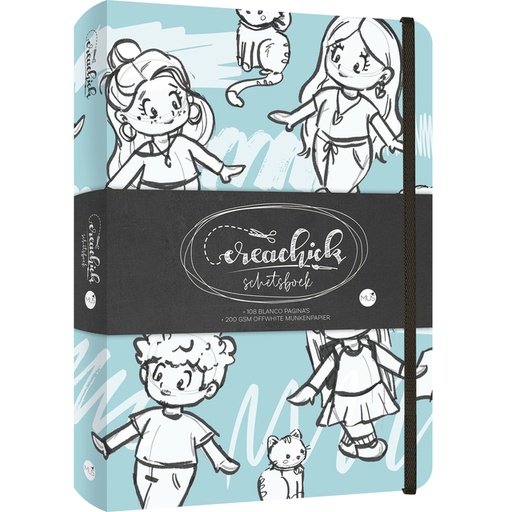 [1465936] Carnet de croquis CreaChick Blue
