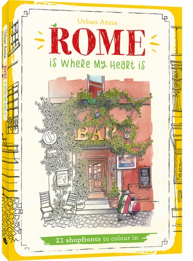 [1465938] Kleurboek Urban Anna Rome is where my heart is