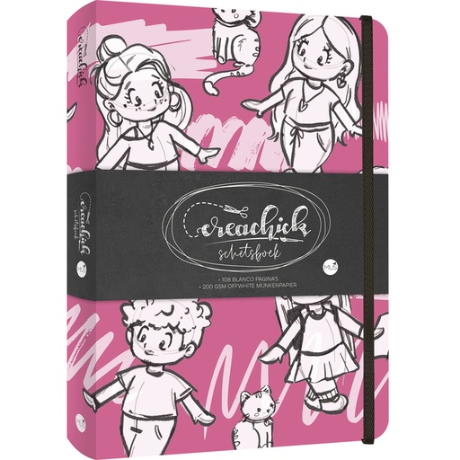[1465940] Carnet de croquis CreaChick Raspberry