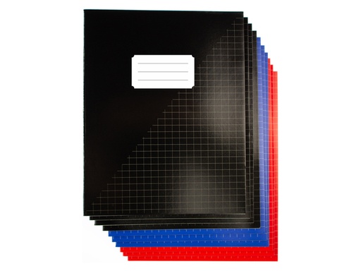 [1467814] Cahier Kangaro A5 carreau 10mm 80 pages 60g assorti lot 10 pièces