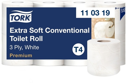 [1467836] Toiletpapier Tork T4 Premium 3-laags 56x155 vel wit 110319