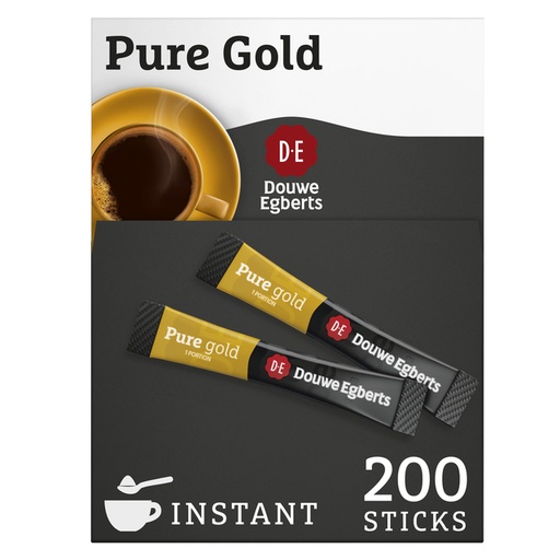 [1467839] Café instantané Douwe Egberts Pure Gold boîte 200 sticks