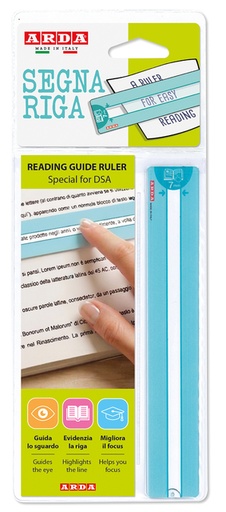 [1468569] Règle de lecture Arda Easy Reading 0,7mm turquoise