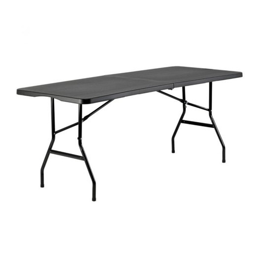 [1468702] Table pliante BRSQ 180x70x74cm FT180 noir