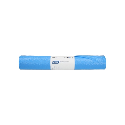 [1468740] Afvalzak Hynex 70x110cm HDPE recycled T25 120L blauw rol à 25 stuks