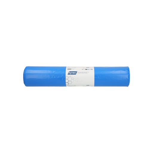 [1468748] Sac poubelle Hynex 70x110cm LDPE recyclé T100 120L bleu rouleau 20 pièces