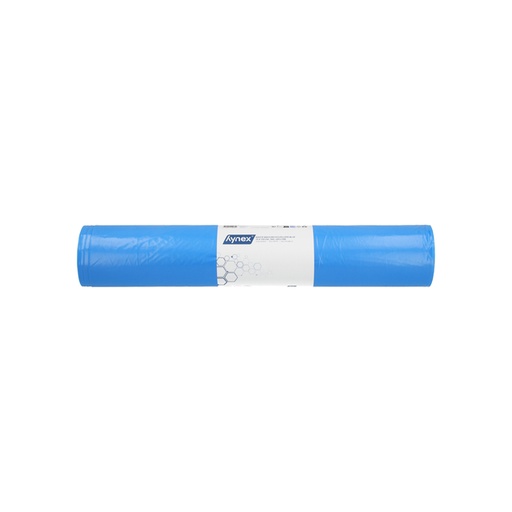 [1468749] Sac poubelle Hynex 70x110cm LDPE recyclé T60 120L bleu rouleau 20 pièces