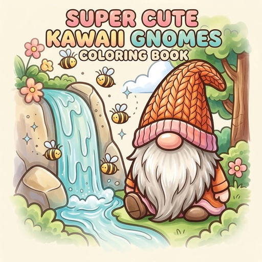 [1469439] Kleurboek Super Cute Kawaii gnomes
