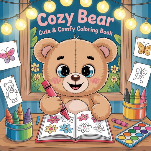 [1469444] Livre de coloriage Cozy Bear 1
