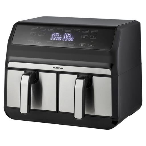 [1469473] Airfryer Inventum 2 x 4 liter 1700 watt zwart/rvs