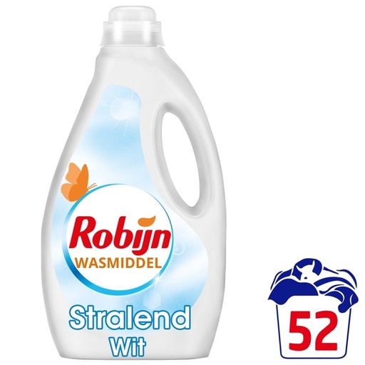 [1469491] Lessive liquide Robijn 2,6L Blanc éclatant 52 lavages