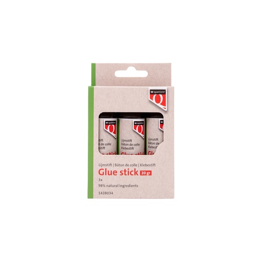 [1438034] Bâton de colle Quantore ECO blister 3x 20g